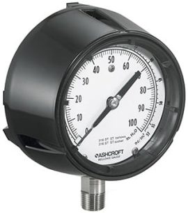Ashcroft 1180 Series Analog Low Pressure Gauge