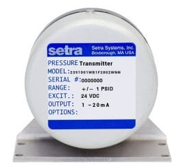 Setra 239 High Accuracy Low Differential Pressure Transducer