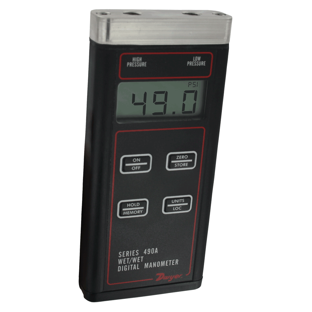 Dwyer Series 490A Hydronic Differential Pressure Manometer