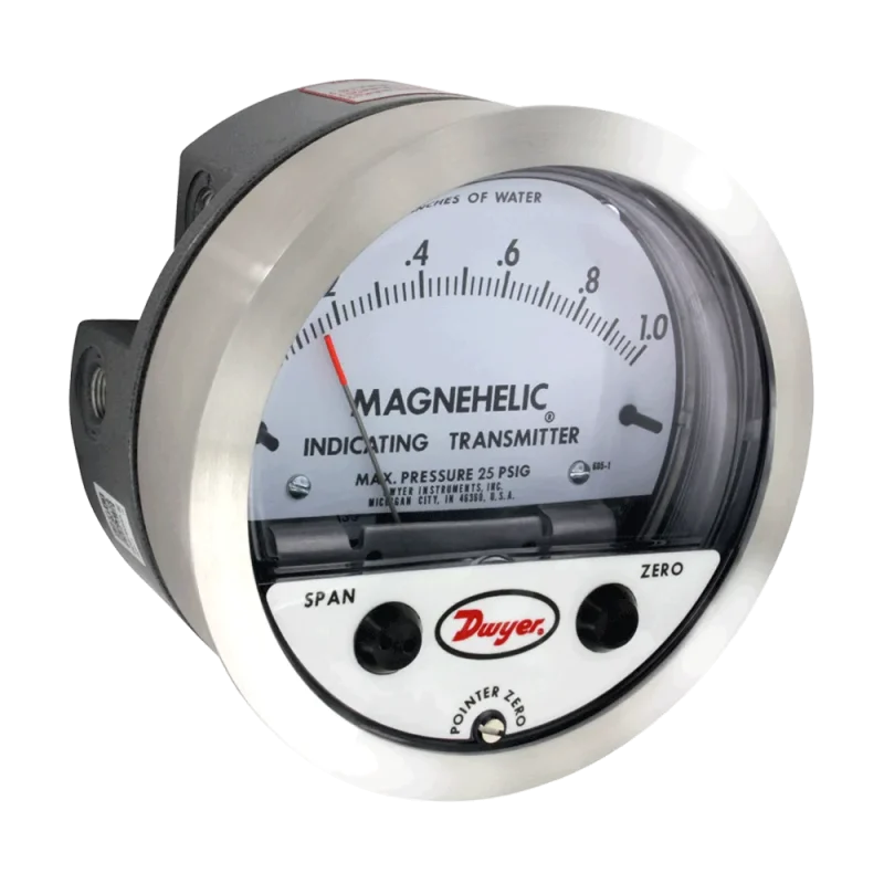 Celectric | Dwyer 605 Magnehelic® Differential Pressure Indicating Transmitter