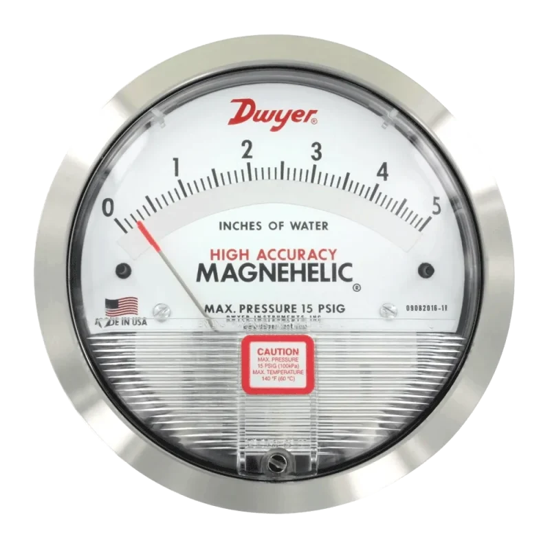 Dwyer Series 2000-HA Magnehelic® Differential Pressure Gauge