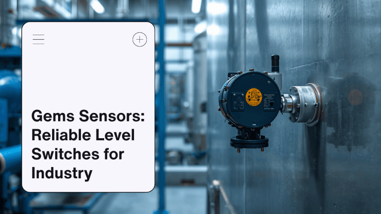 Gems Sensors level switch installed on an industrial tank