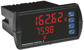 Precision Digital PD6262 ProVu Dual Analog Input Flow Rate Totalizer